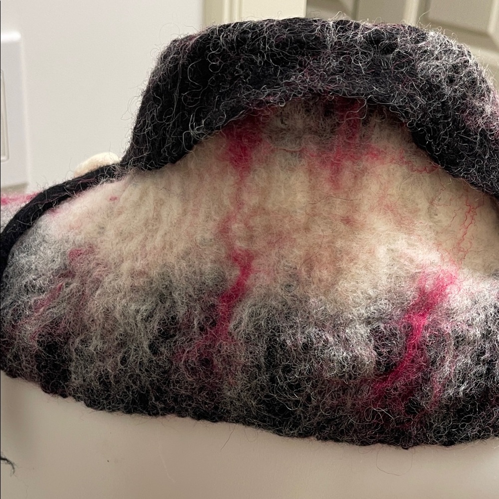 Multicolor Homemade Felted Wool Scarf - image 4